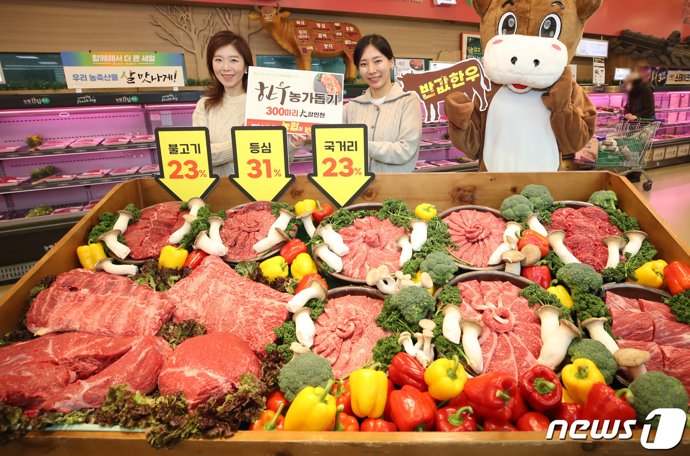 농협유통, 한우 300마리 할인 판매