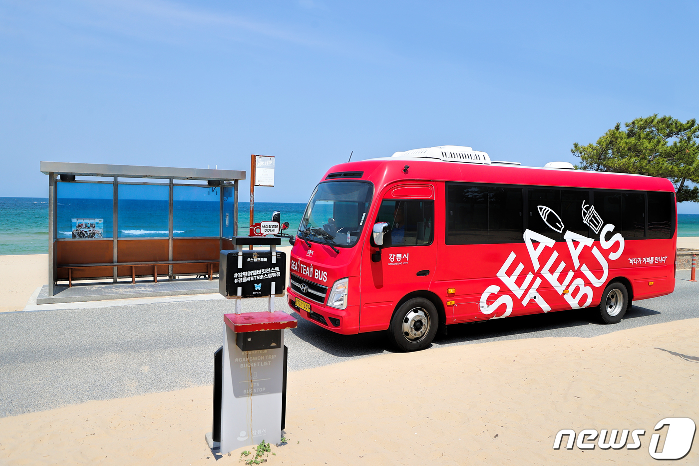 강릉 시티(SeaTea)버스 타고…BTS정류장·더글로리 방파제 가보자