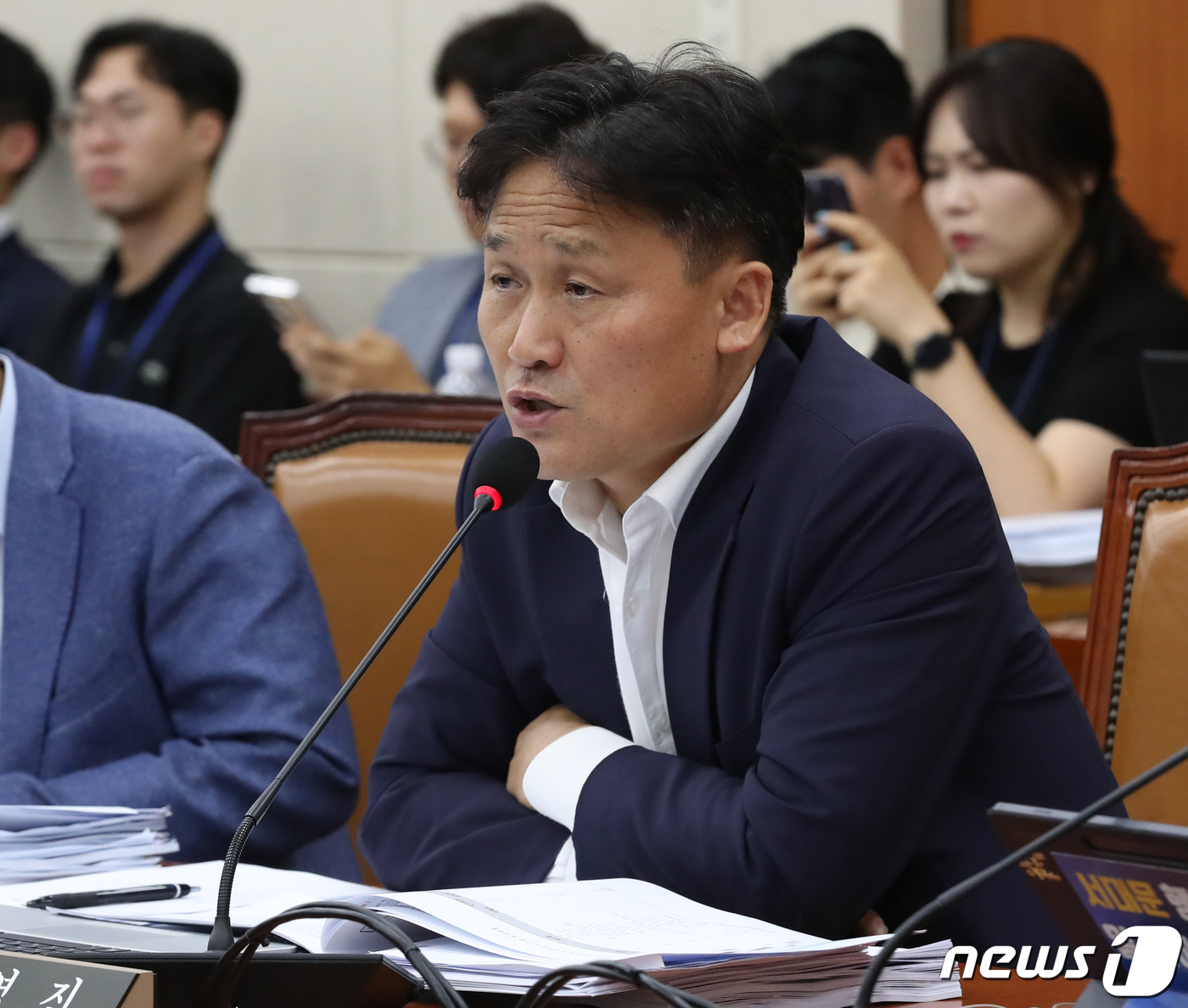 국회 환노위, 발언하는 김영진 의원