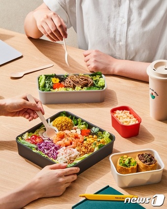 배민, 포케올데이 포케 주문하면 eco용기에 담아준다