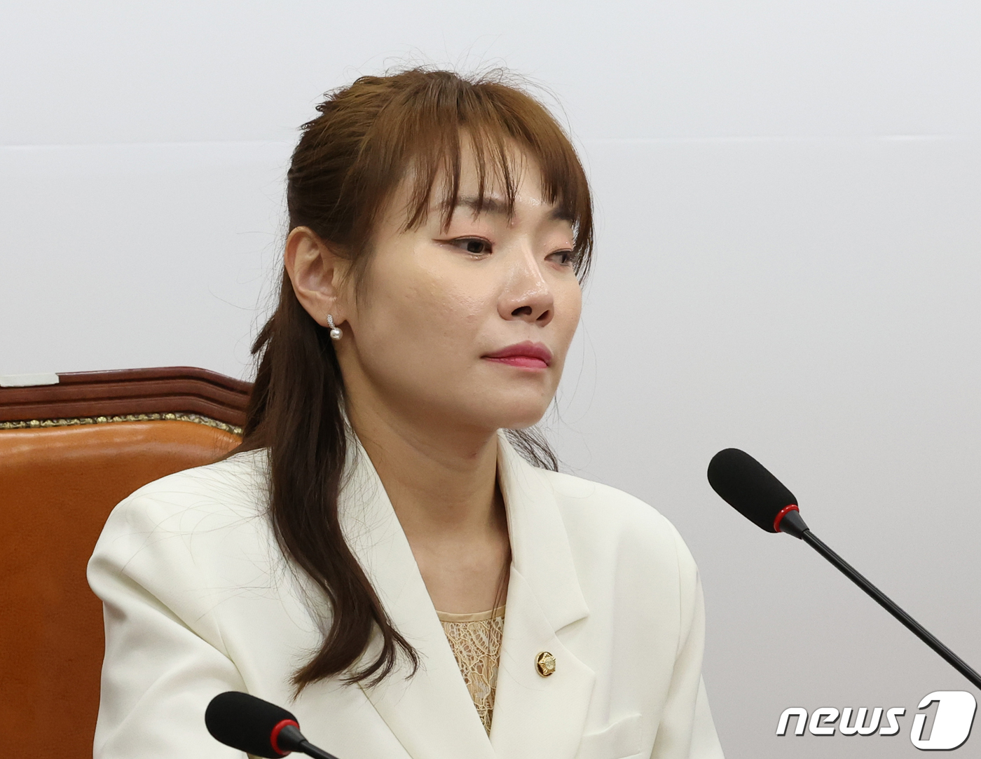 국민의힘 최고위 참석한 김예지 최고위원