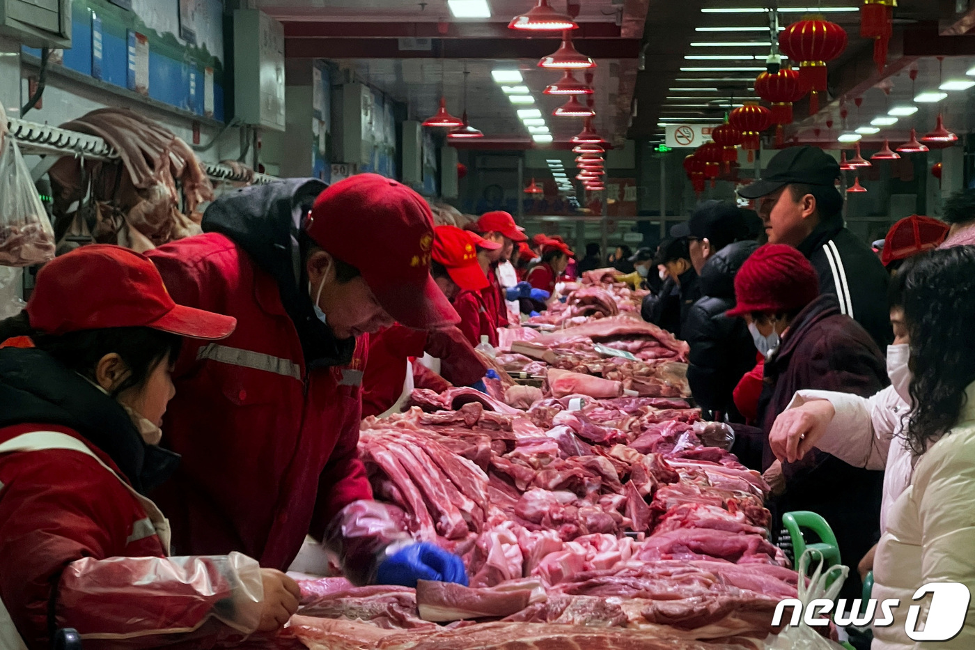 [포토] 중국 베이징의 신파디 식품 도매 시장