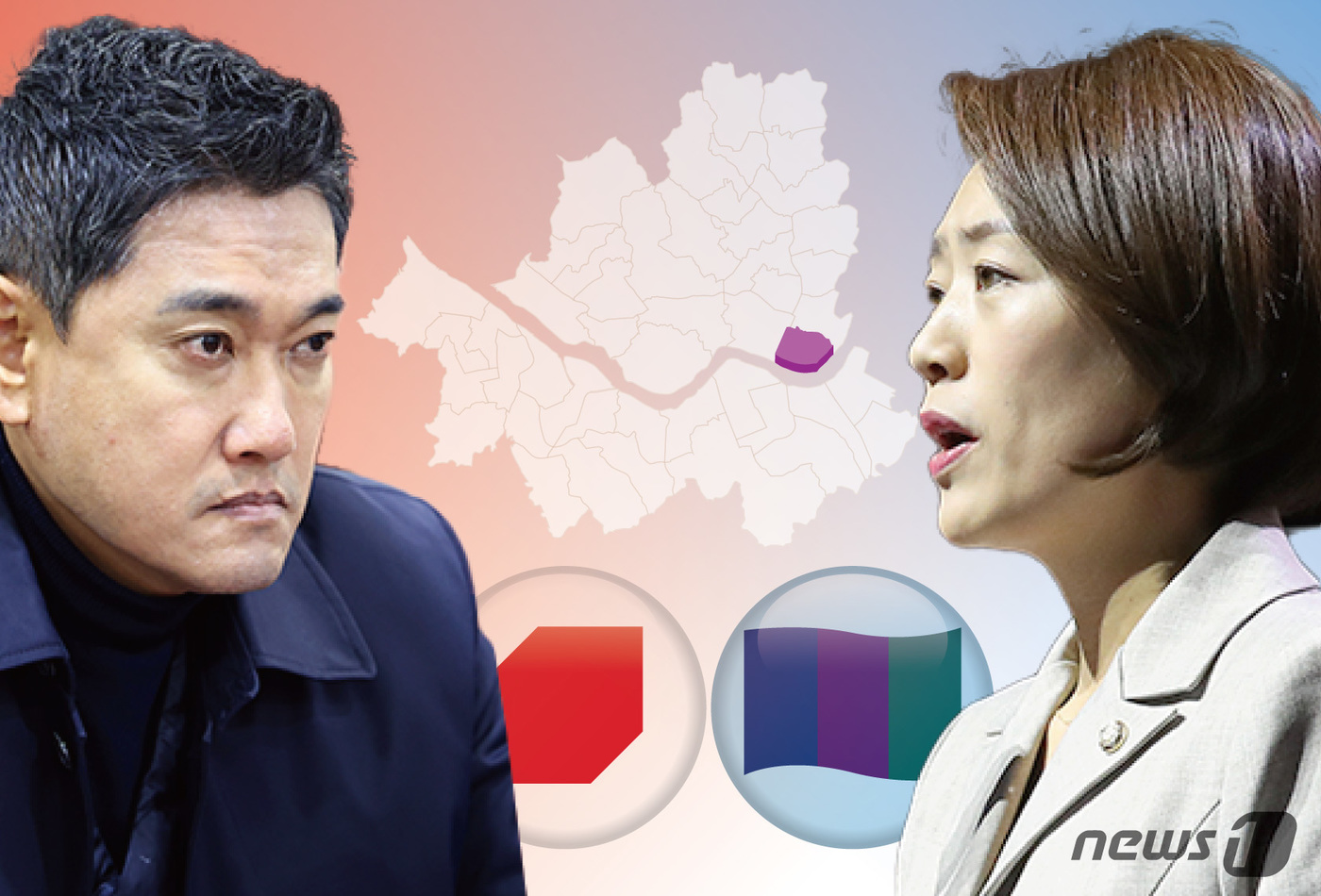 [격전지 여론조사-광진을] 2746표차로 이겼던 고민정…오신환과 접전 예상
