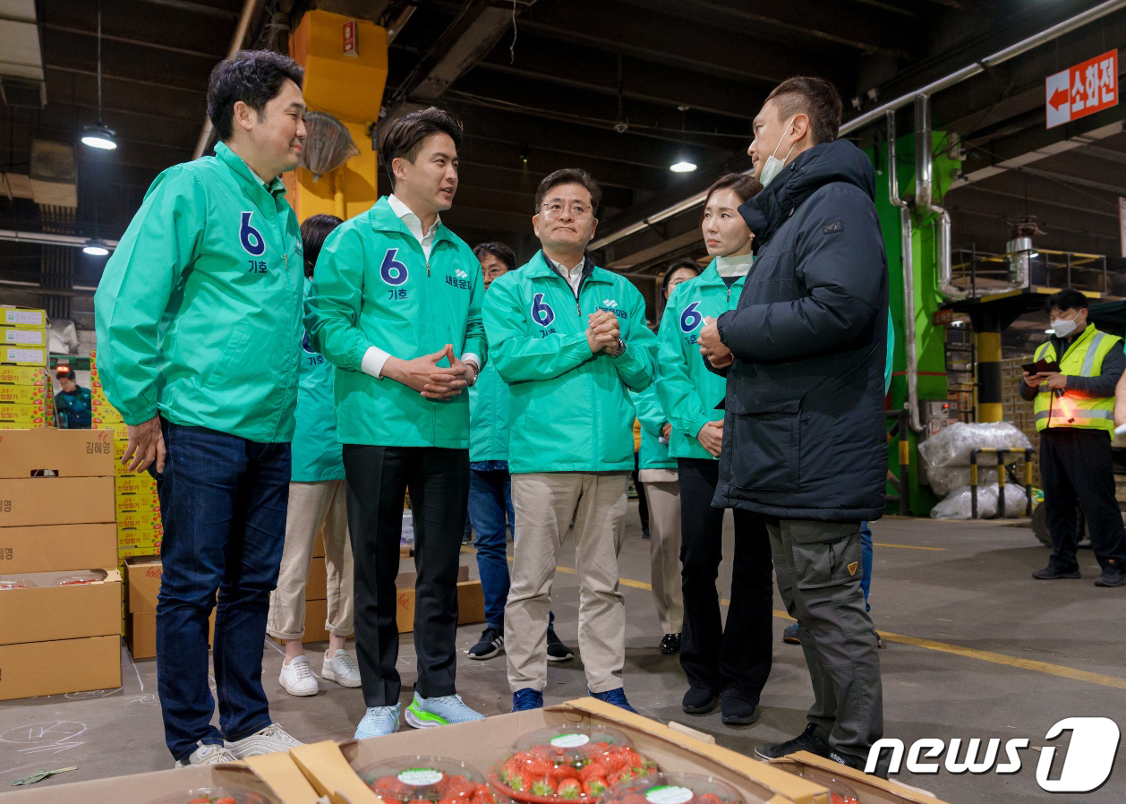 새로운미래, 가락농수산물시장 방문
