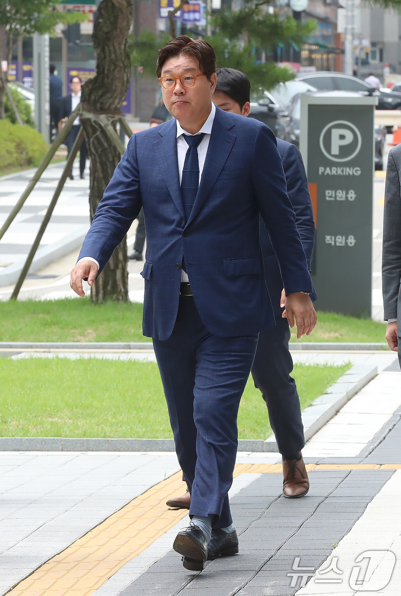 법정 향하는 김성태