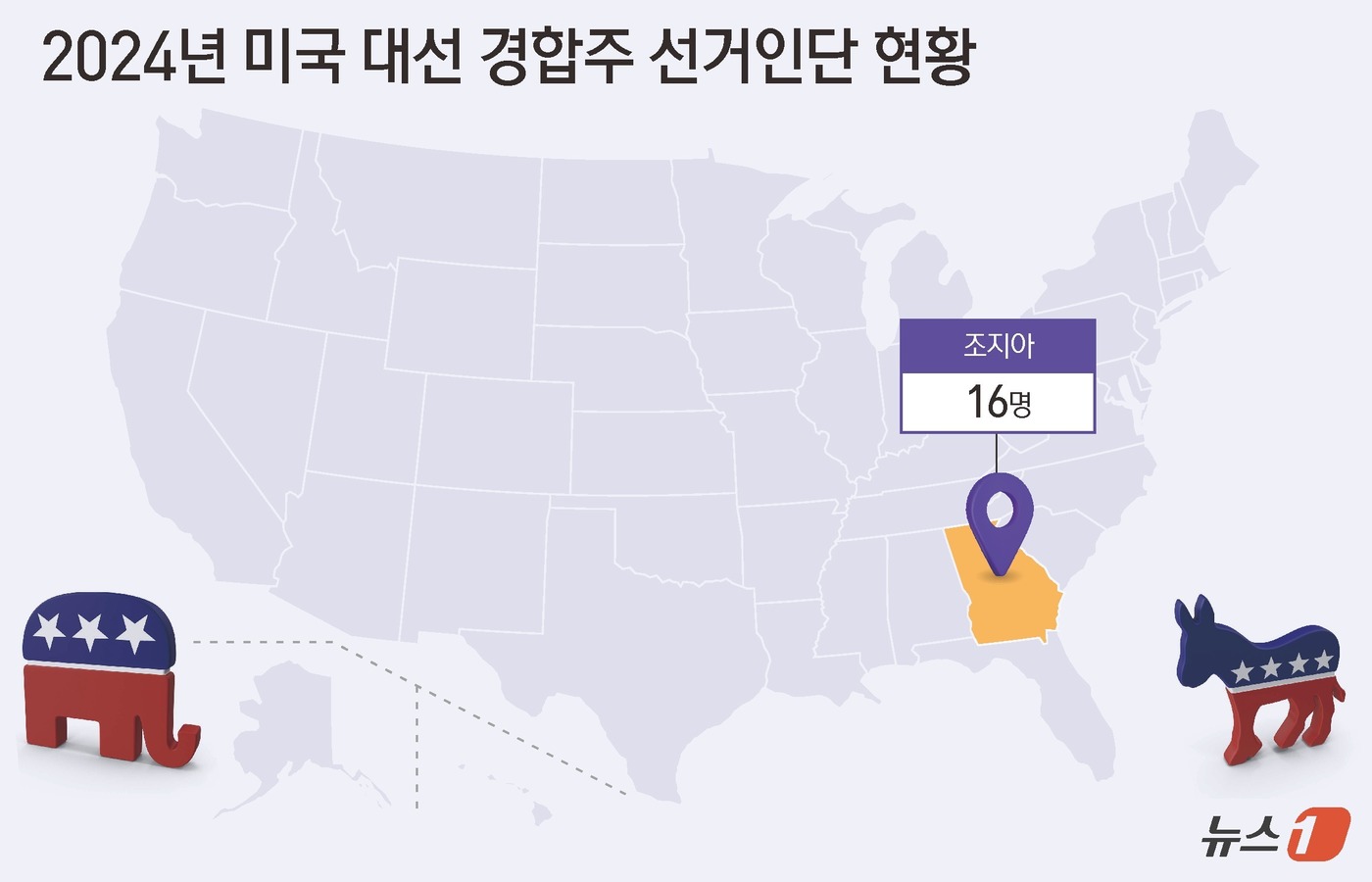 [美격전지 판세] 보수 바이블 벨트 조지아, 다인종 유입에 접전
