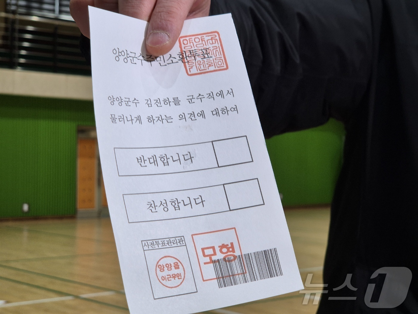 양양군수 주민소환 투표