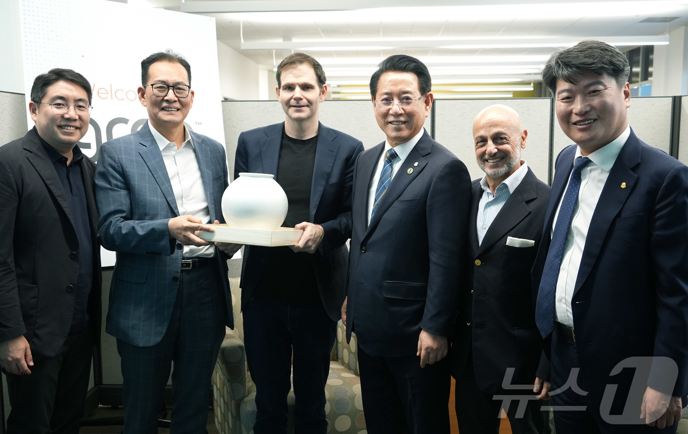 김영록 지사, Groq CEO와 면담