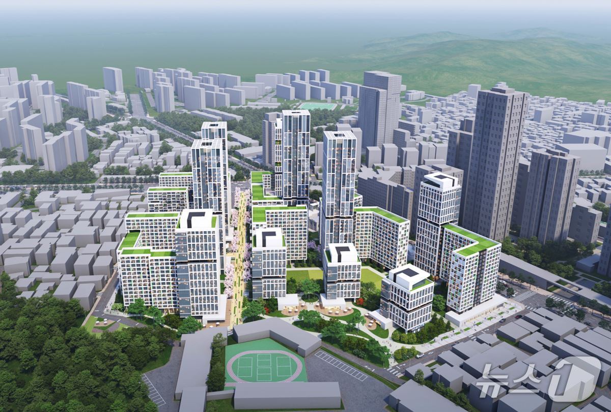 리버뷰 아파트 투시도