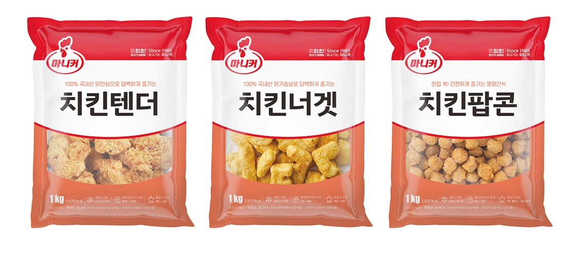 한 입의 행복…마니커, 치킨 텐더·너겟·팝콘 3종 출시