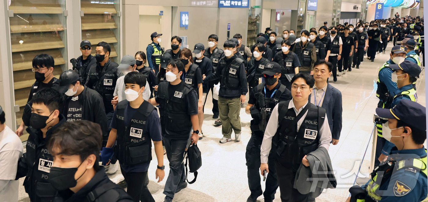 경찰, 캄보디아 송환자 64명 중 59명 구속영장 신청…檢반려 등 5명 석방