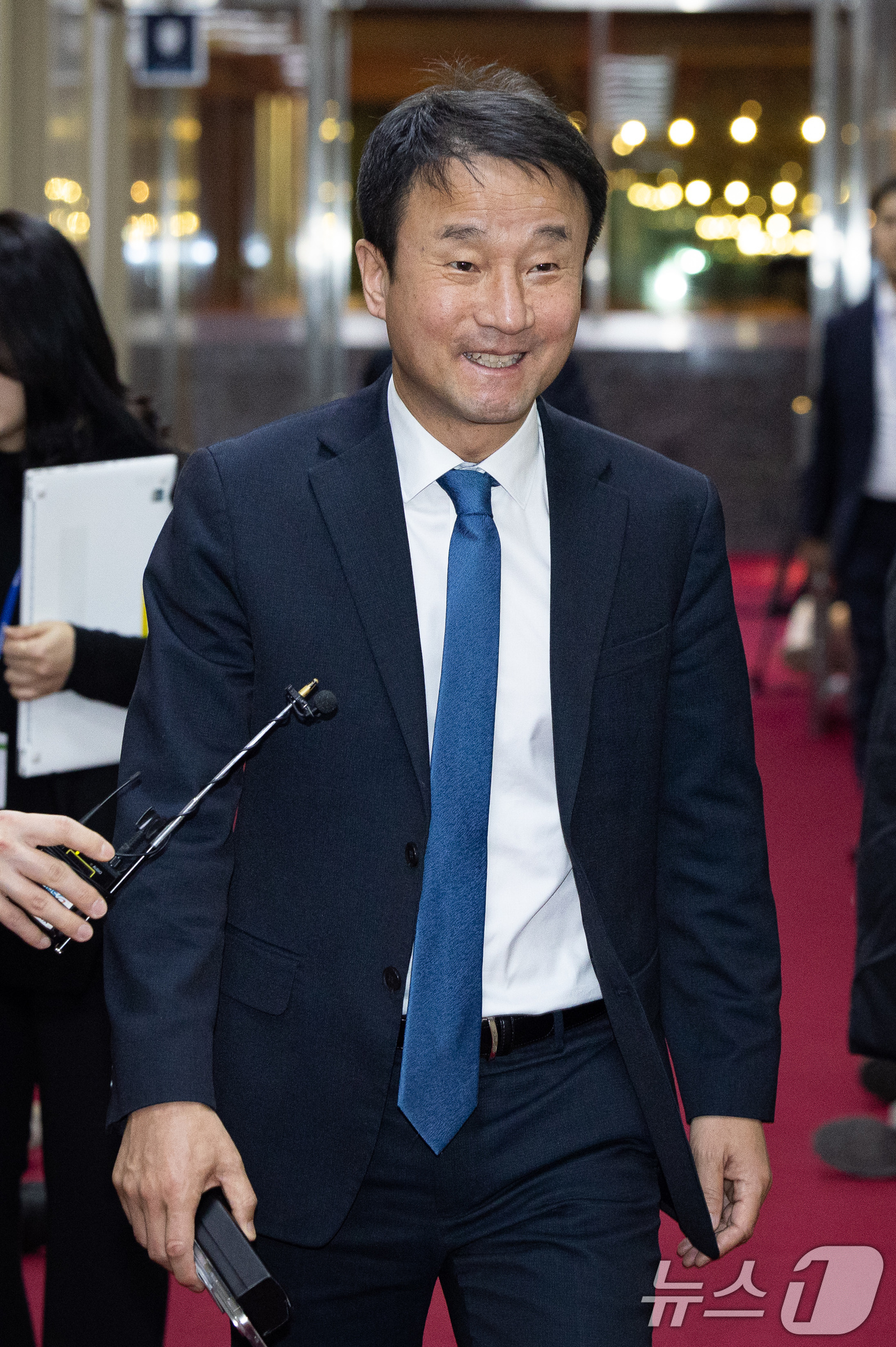 의장 주재 여야 원내대표 회동 참석하는 한병도 원내대표