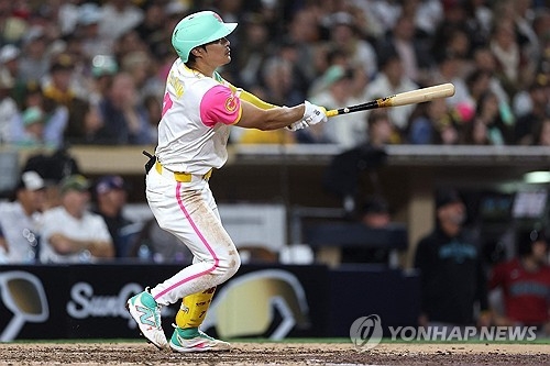 공이 사라졌어요! 김하성, 8호 홈런 쾅...미 CBS스포츠 타율은 낮지만 탄탄한 생산력 유지