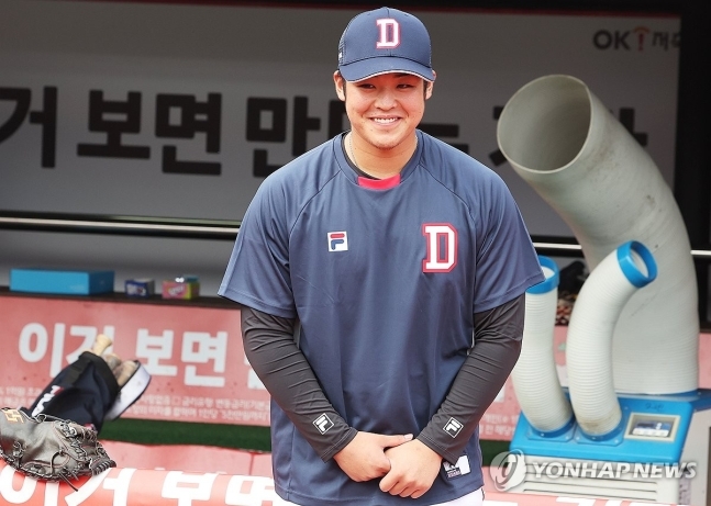 출동 준비 완료 두산 새 외국인 시라카와 합류