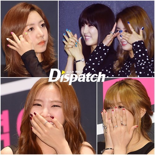 [현장포토] 손톱이 추추~…에이핑크, 개성만점 네일