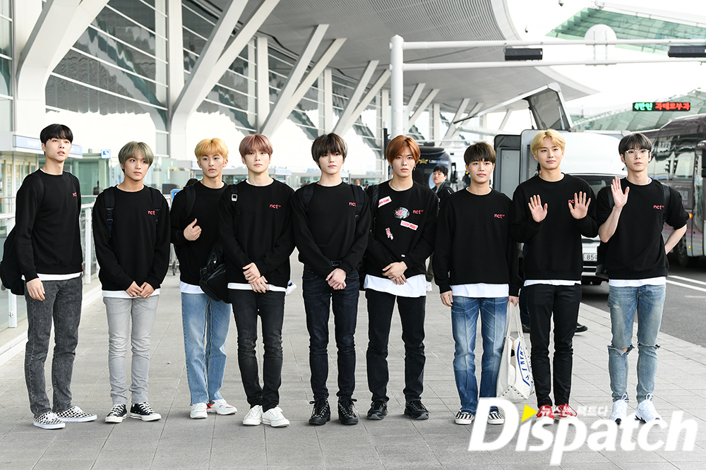 [현장포토] 월드투어 떠나요…NCT127, 블랙룩 출국 