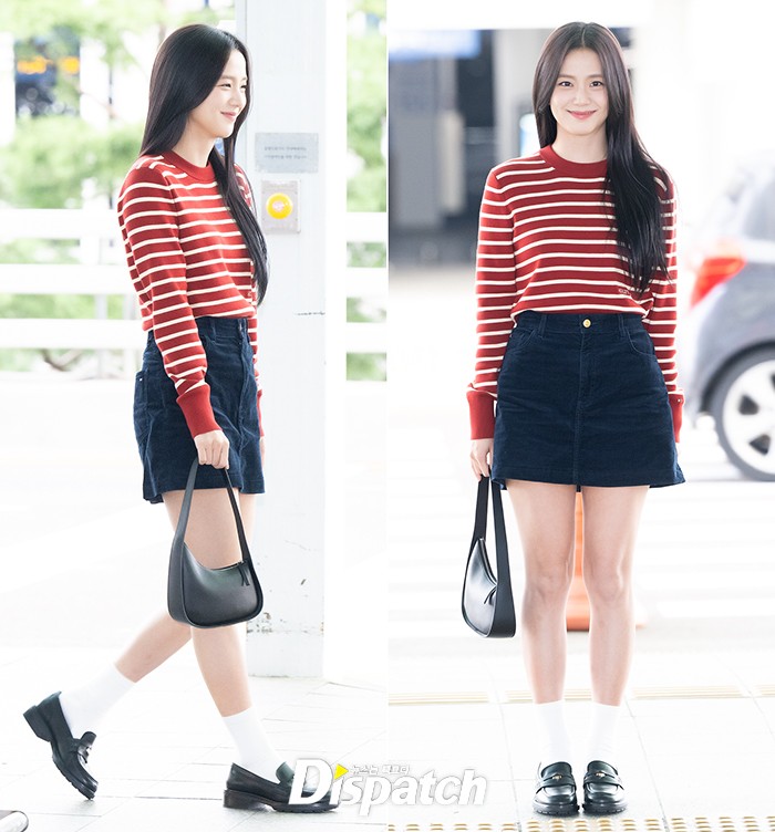 [현장포토] 아침을 밝힌다…지수, 공항의 여신