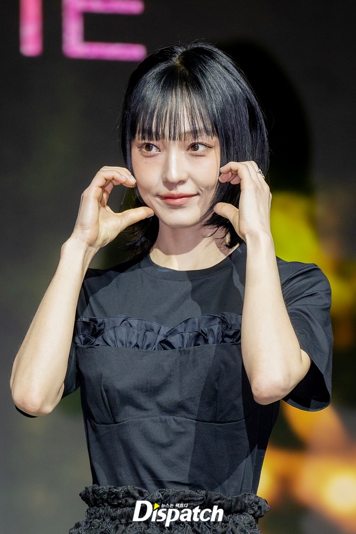 [현장포토] 오늘도 예쁨…전소니, 새침한 올블랙