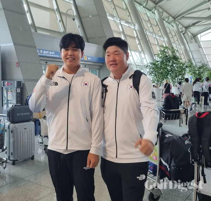 어게인 2010…골프 대표팀 출국 메달 두 개씩 걸고 올게요