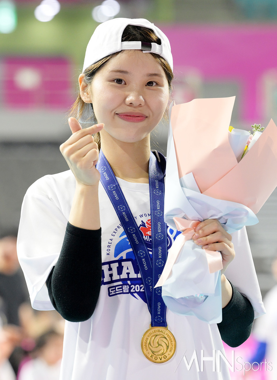 [Ms포토] 이윤정 신인왕에서 우승 세터로