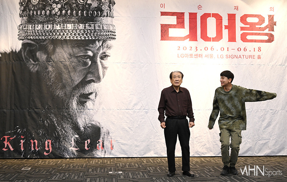 [Ms포토] 대문호와 대배우의 만남, 이순재의 리어왕