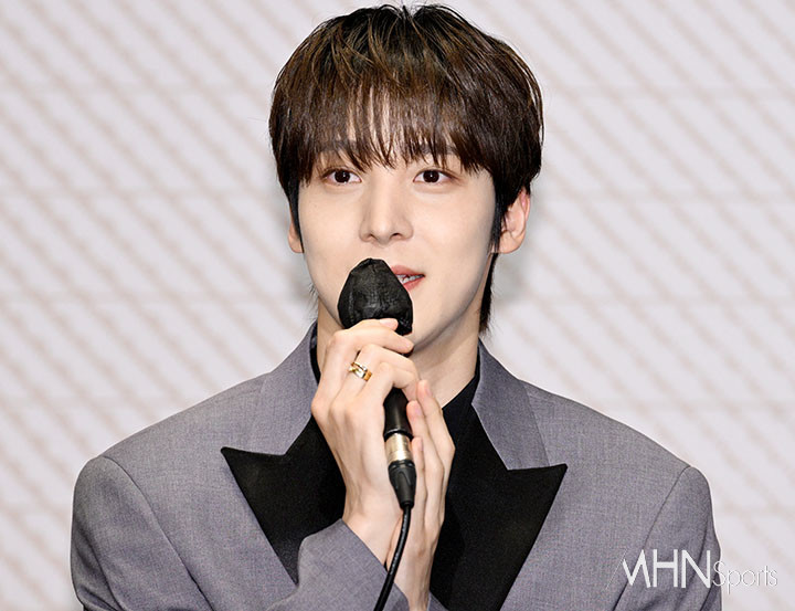 [mhn포토] 에이티즈 윤호 에이티니와의 팬미팅 설레요