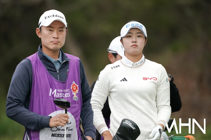 [mhn포토] 서교림, 캐디 전병권과 우승 도전