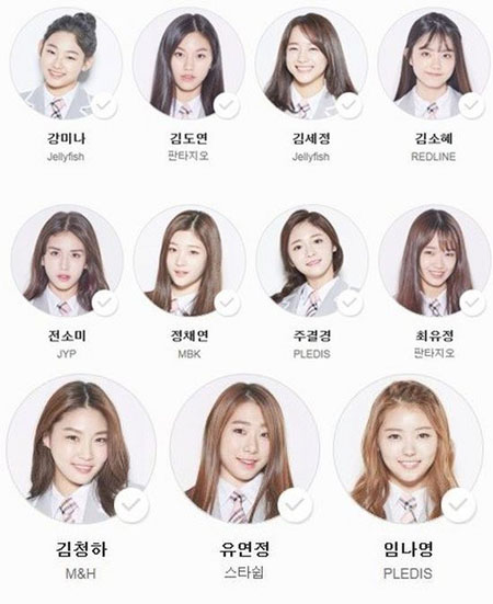 [프듀101 정리 ①] 아이오아이(I.O.I) 데뷔시킨 세 소속사의 위력