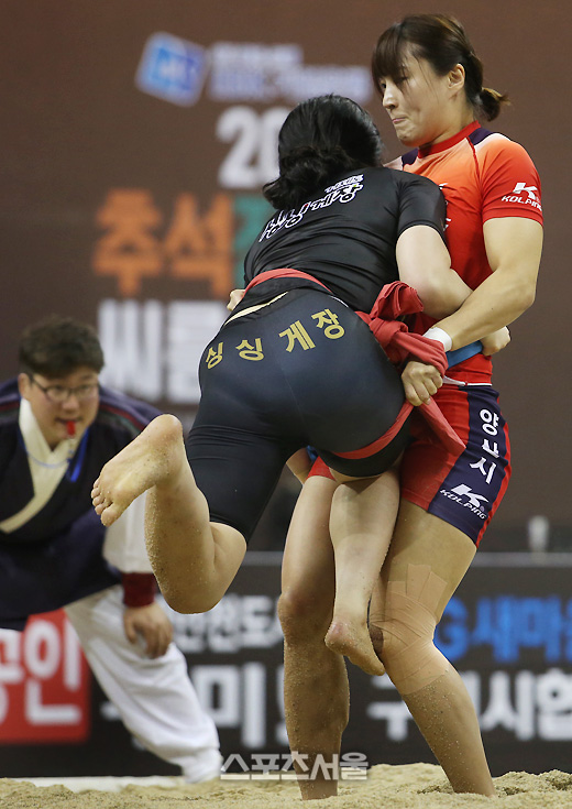 여자 이만기 임수정...여자씨름의 최강자