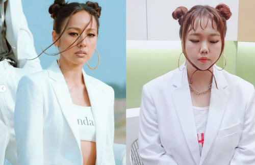 웃긴데 닮았어?! 홍현희, 린다G 이효리 패러디 (때)린다G 공개[★SNS]