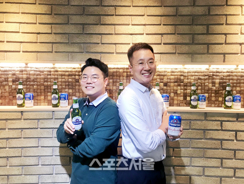 [SS인터뷰]비어케이 신우진-전용헌 칭따오는 맥주의 뻔함 속 펀함이 생명