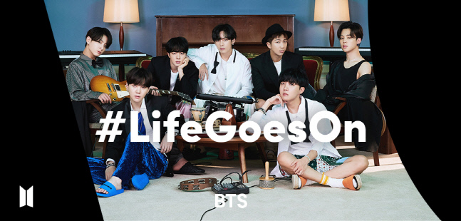 방탄소년단 #LifeGoesOn 틱톡 챌린지, 15일만 해시태그 9억3000만뷰 돌파