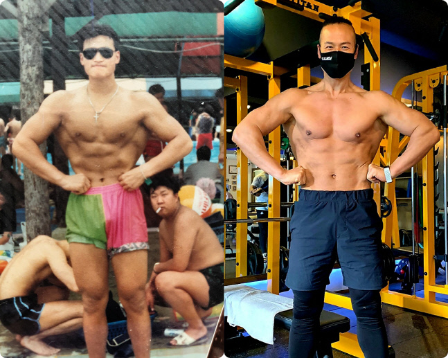 국민건강전도사 아놀드 홍, 30년 동안 변함없는 라인 과시해