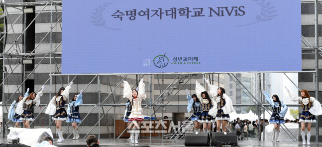 [포토] 숙명여대 NiViS 응원단 최우수상 수상