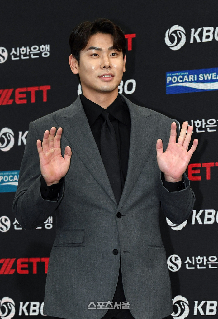 [포토]LG 홍창기, 골든글러브 시상식 왔어요!