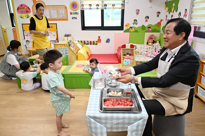 심재국 평창군수, 공립 대화어린이집 현장 방문