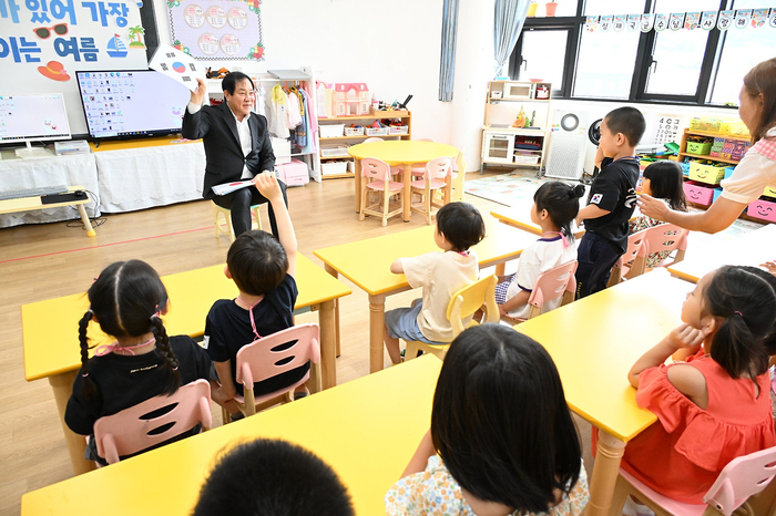심재국 평창군수, 공립 대화어린이집 현장 방문