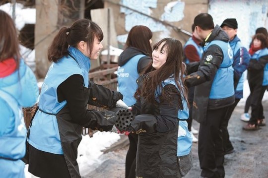 결연 지역 농산물을 복지시설에