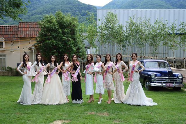 미스 대구ㆍ경북 수상자, 오늘은 웨딩드레스 모델