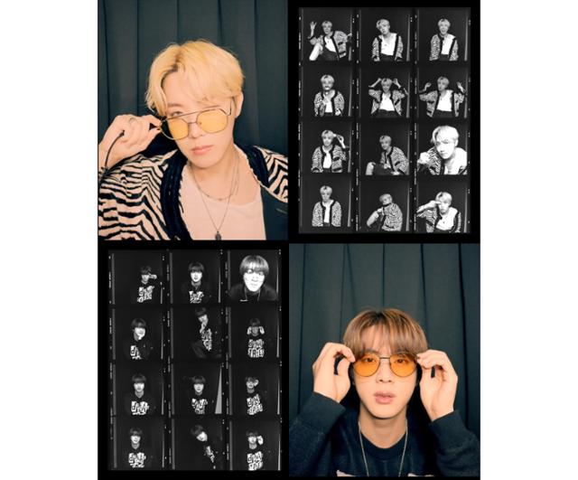 방탄소년단 제이홉·진, 포토 부스 떴다