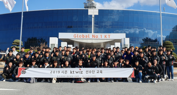 kt wiz, 원주 인력개발원에서 2019년 선수단 교육 시행