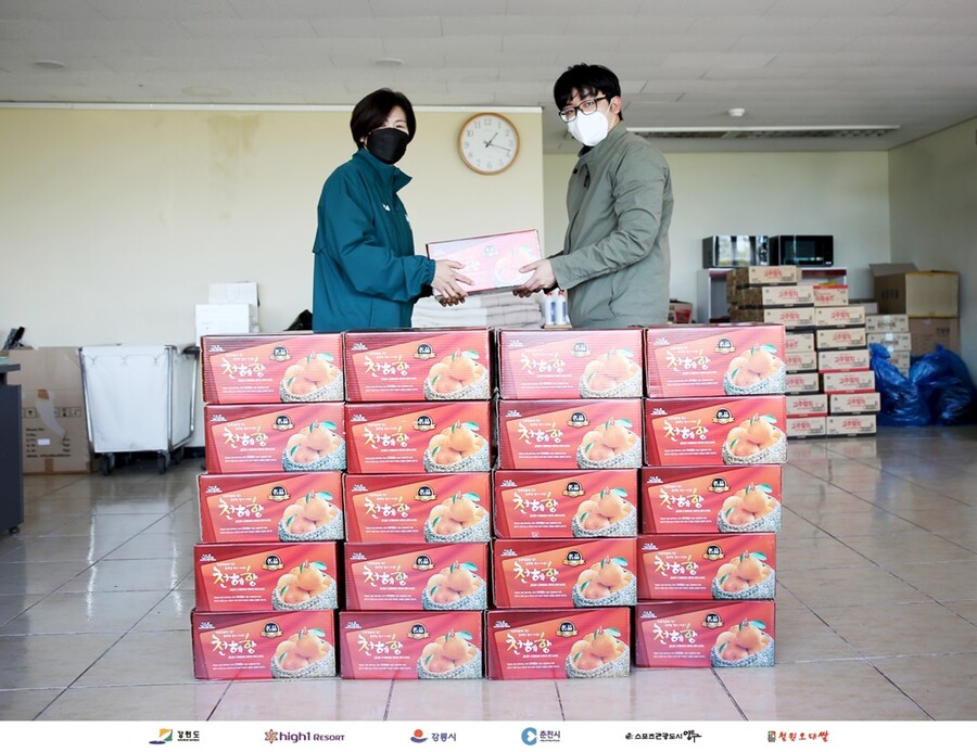 강원, 제주 빈티지샵 에브리바디빈티지와 산불 피해 지역에 천혜향 전달