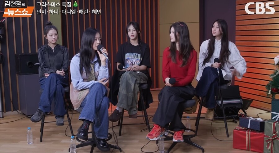 뉴진스 민지, 민희진 옷 입고 라디오 출연 셀프 헤메 잘했지?
