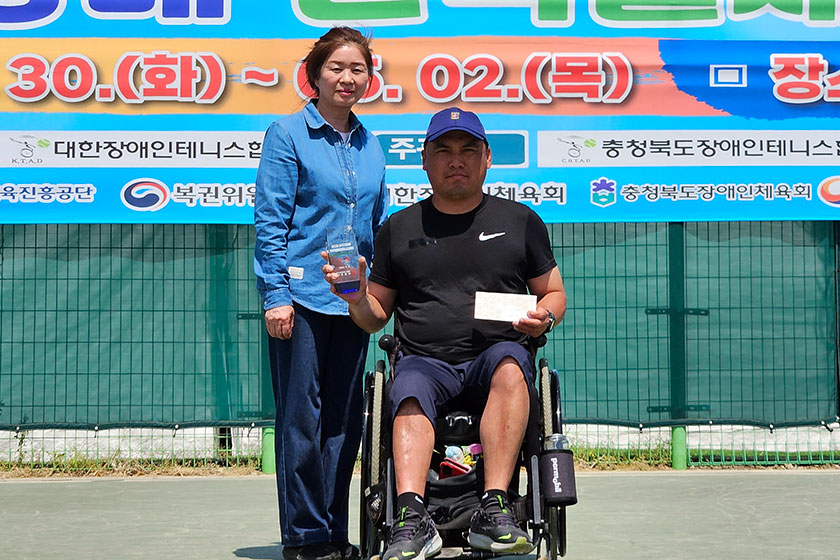 안철용 2관왕, 2024 충주시장배 전국휠체어테니스대회 성료