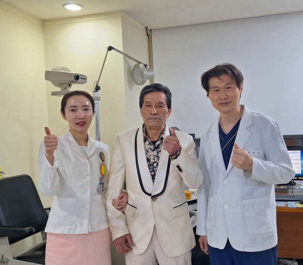 그린닥터스-정근안과병원, 75세 간암환자 무료 백내장