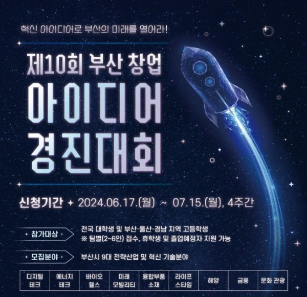 부산 창업아이디어 경진대회 참가자 내달 15일까지 모집