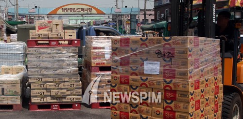 [뉴스핌 포토] 시장에서 만나는 남양유업