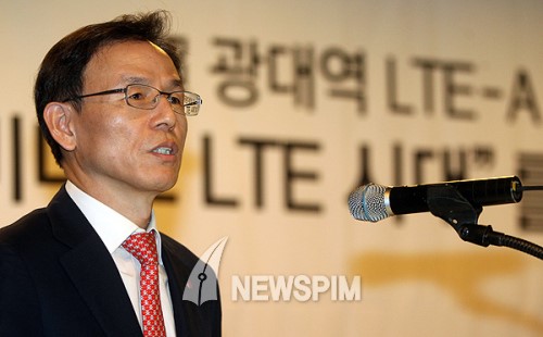 [뉴스핌 포토] 인사말 하는 최주식 LG유플러스 부사장