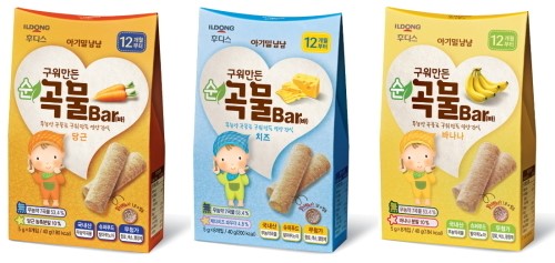 일동후디스, 아기밀냠냠 구워만든 순곡물바 출시