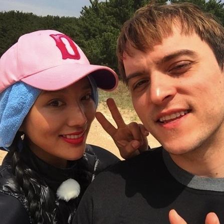 송민서♥기욤, 달달 커플샷...송민서 민낯으로도 자체발광 미모